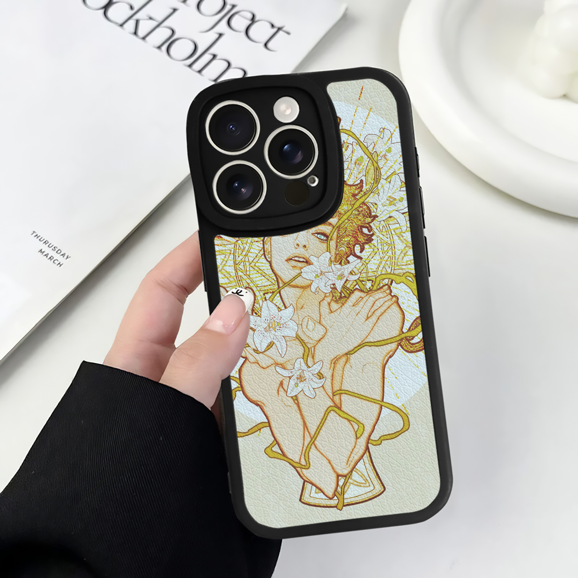 （画像用） ジョジョの奇妙な冒険 JoJo's Bizarre Adventure 【iPhone 16シリーズ対応】シリコンスマホケース（レザー調） 材質：シリコン